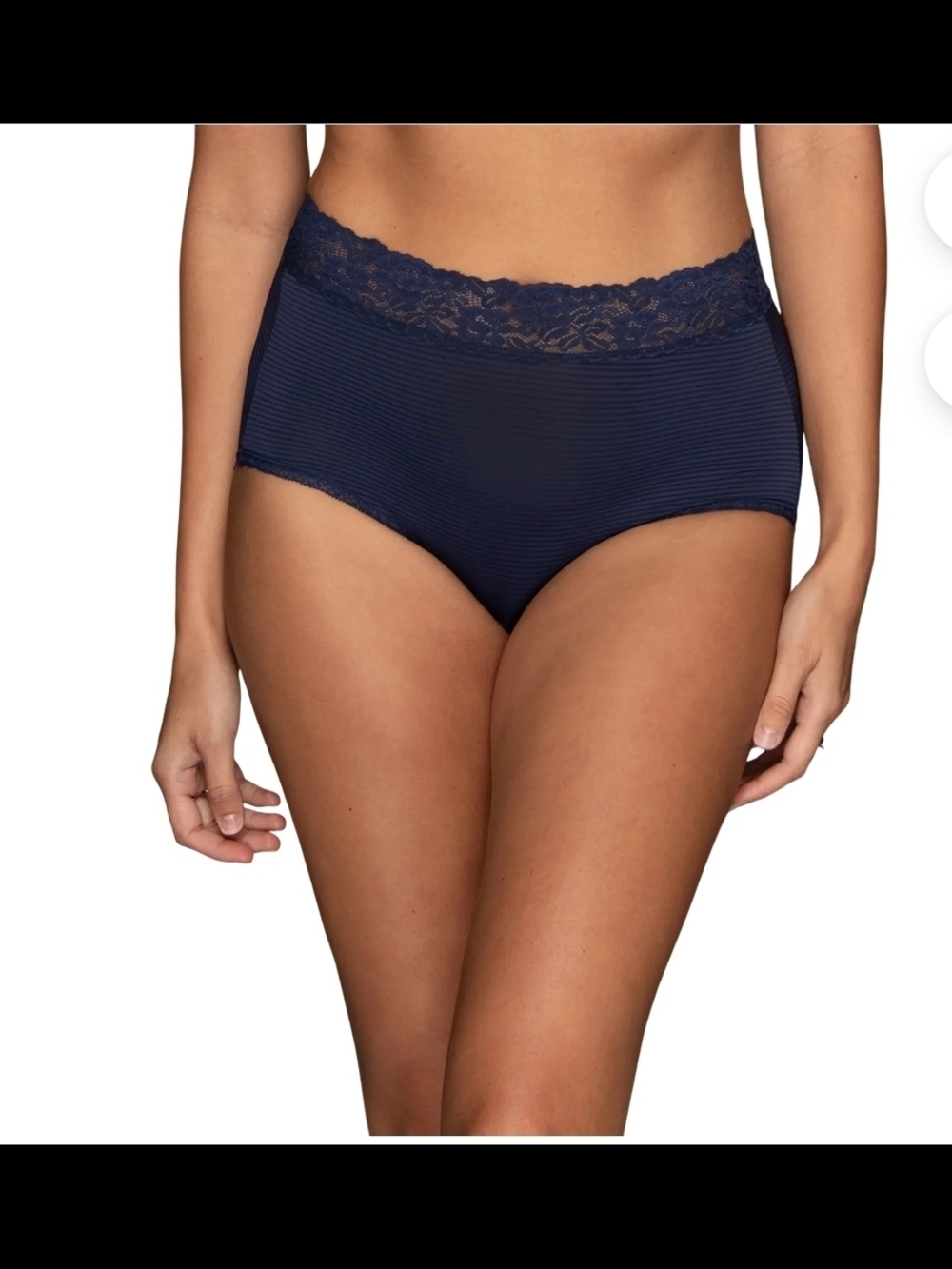 Vanity Fair Radiant Collection NEW Lace Brief Panties 3 Pack Ultra Soft Size 6